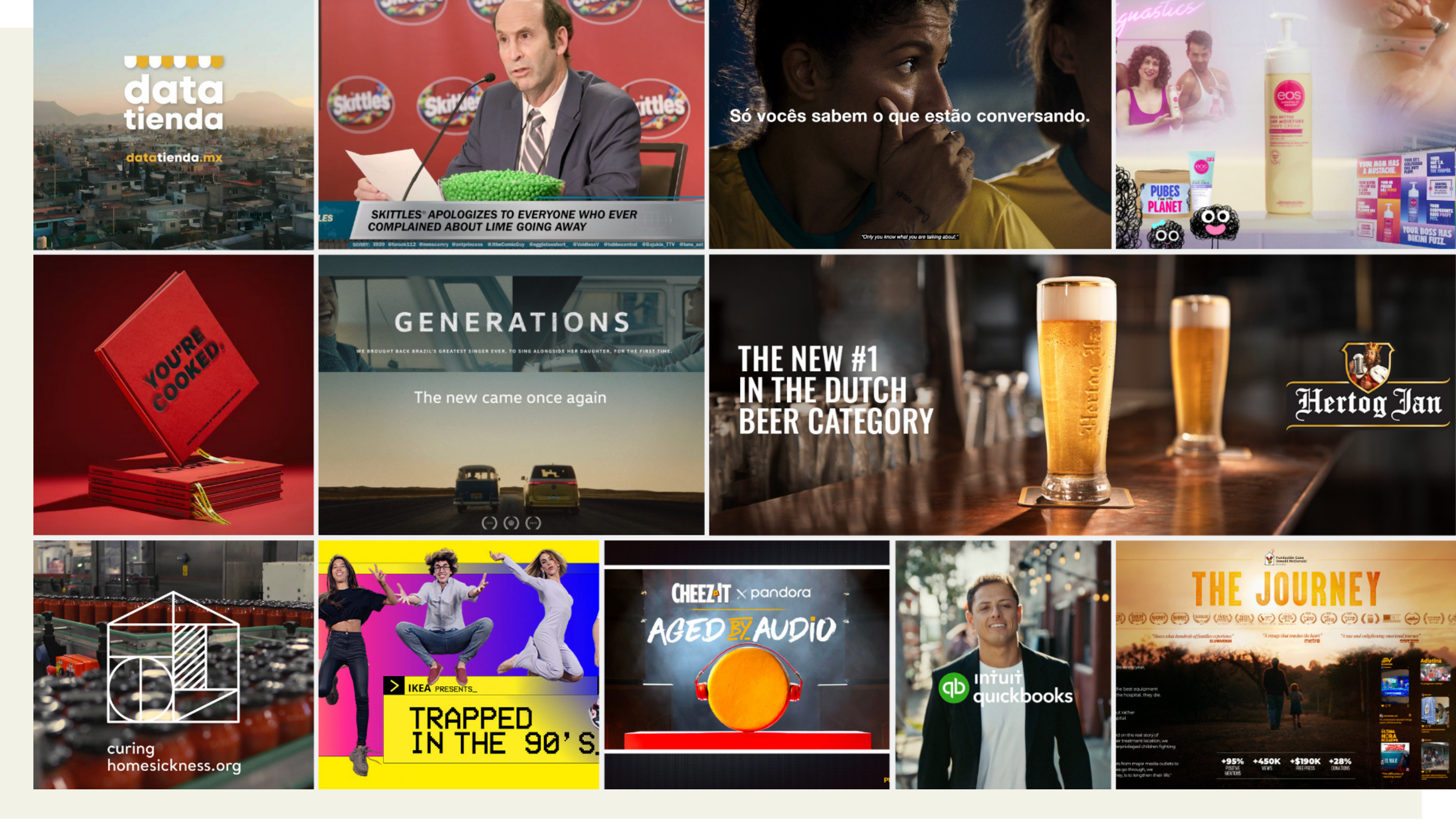DDB is the Agency Network with the most contenders for the Global Best of the Best Effie Awards