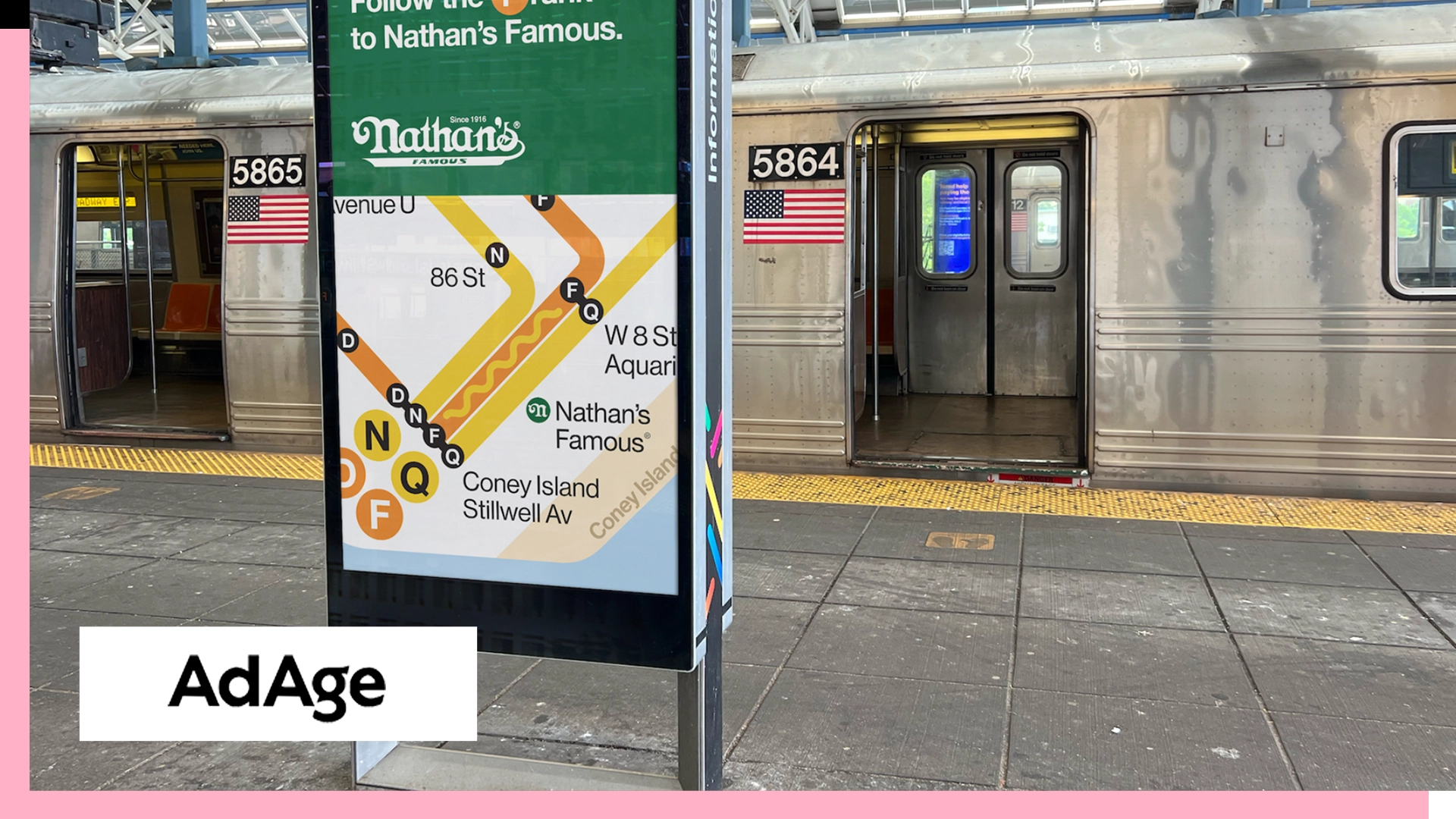 Nathan’s Famous Hot Dog Hits NYC Subway Map in the latest adam&eveDDB New York Campaign